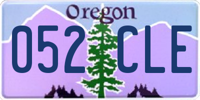 OR license plate 052CLE