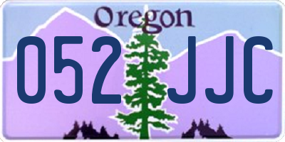 OR license plate 052JJC