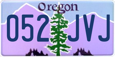 OR license plate 052JVJ