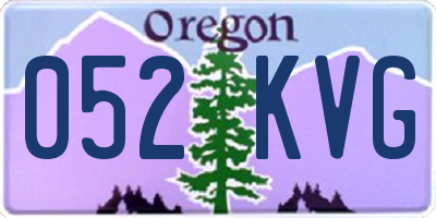 OR license plate 052KVG