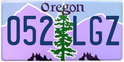 OR license plate 052LGZ