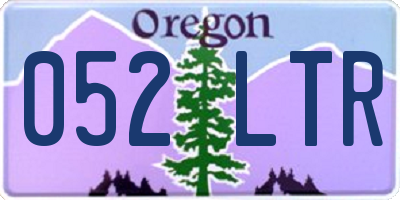 OR license plate 052LTR