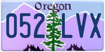 OR license plate 052LVX