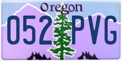 OR license plate 052PVG