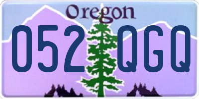OR license plate 052QGQ
