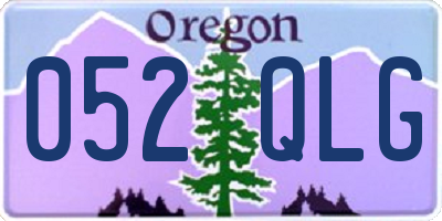 OR license plate 052QLG