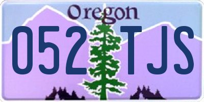 OR license plate 052TJS