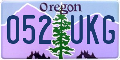 OR license plate 052UKG