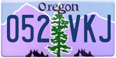 OR license plate 052VKJ