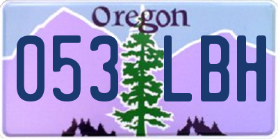 OR license plate 053LBH