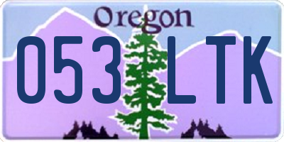 OR license plate 053LTK