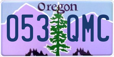 OR license plate 053QMC