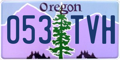 OR license plate 053TVH