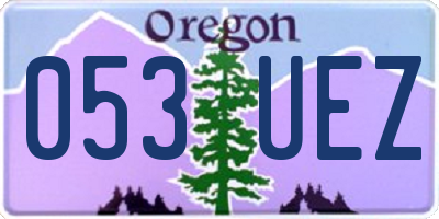 OR license plate 053UEZ