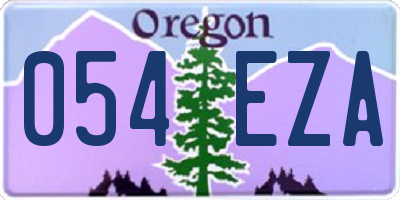 OR license plate 054EZA