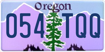 OR license plate 054TQQ