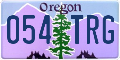 OR license plate 054TRG