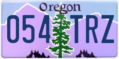 OR license plate 054TRZ