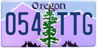OR license plate 054TTG