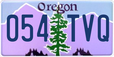 OR license plate 054TVQ