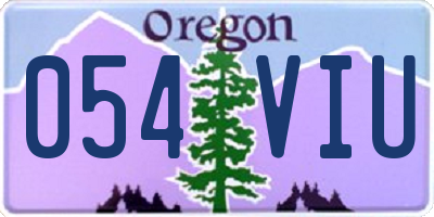 OR license plate 054VIU
