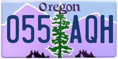 OR license plate 055AQH