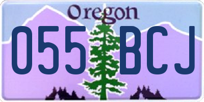 OR license plate 055BCJ
