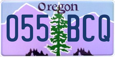 OR license plate 055BCQ