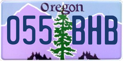 OR license plate 055BHB
