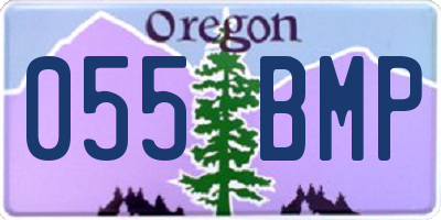 OR license plate 055BMP