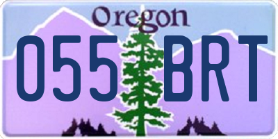 OR license plate 055BRT