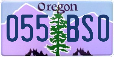 OR license plate 055BSO