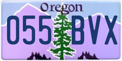 OR license plate 055BVX