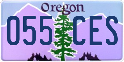 OR license plate 055CES