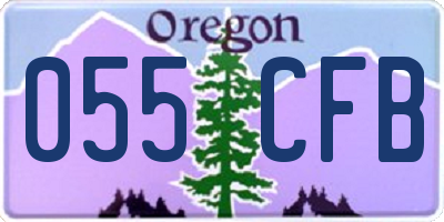 OR license plate 055CFB