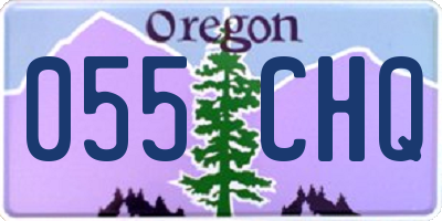 OR license plate 055CHQ