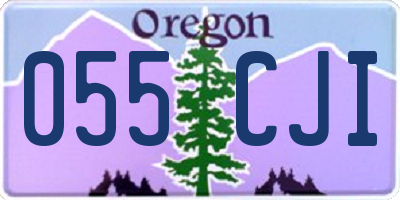 OR license plate 055CJI