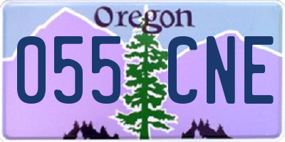 OR license plate 055CNE