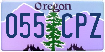 OR license plate 055CPZ