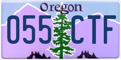 OR license plate 055CTF