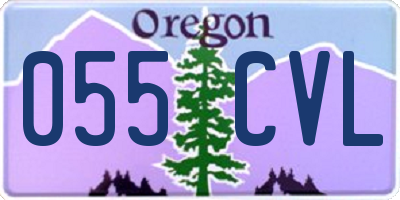 OR license plate 055CVL