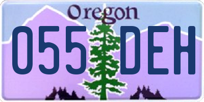 OR license plate 055DEH