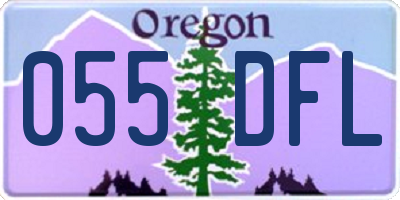 OR license plate 055DFL