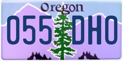 OR license plate 055DHO