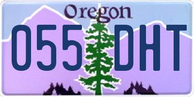 OR license plate 055DHT