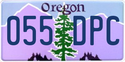 OR license plate 055DPC