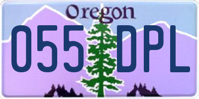 OR license plate 055DPL