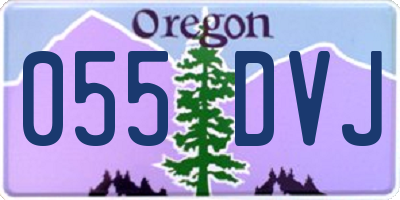OR license plate 055DVJ