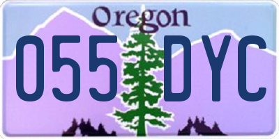 OR license plate 055DYC