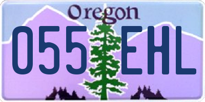 OR license plate 055EHL